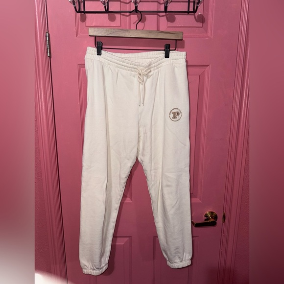 Women’s Cream VS PINK Sport Sweatpants - Picture 1 of 4